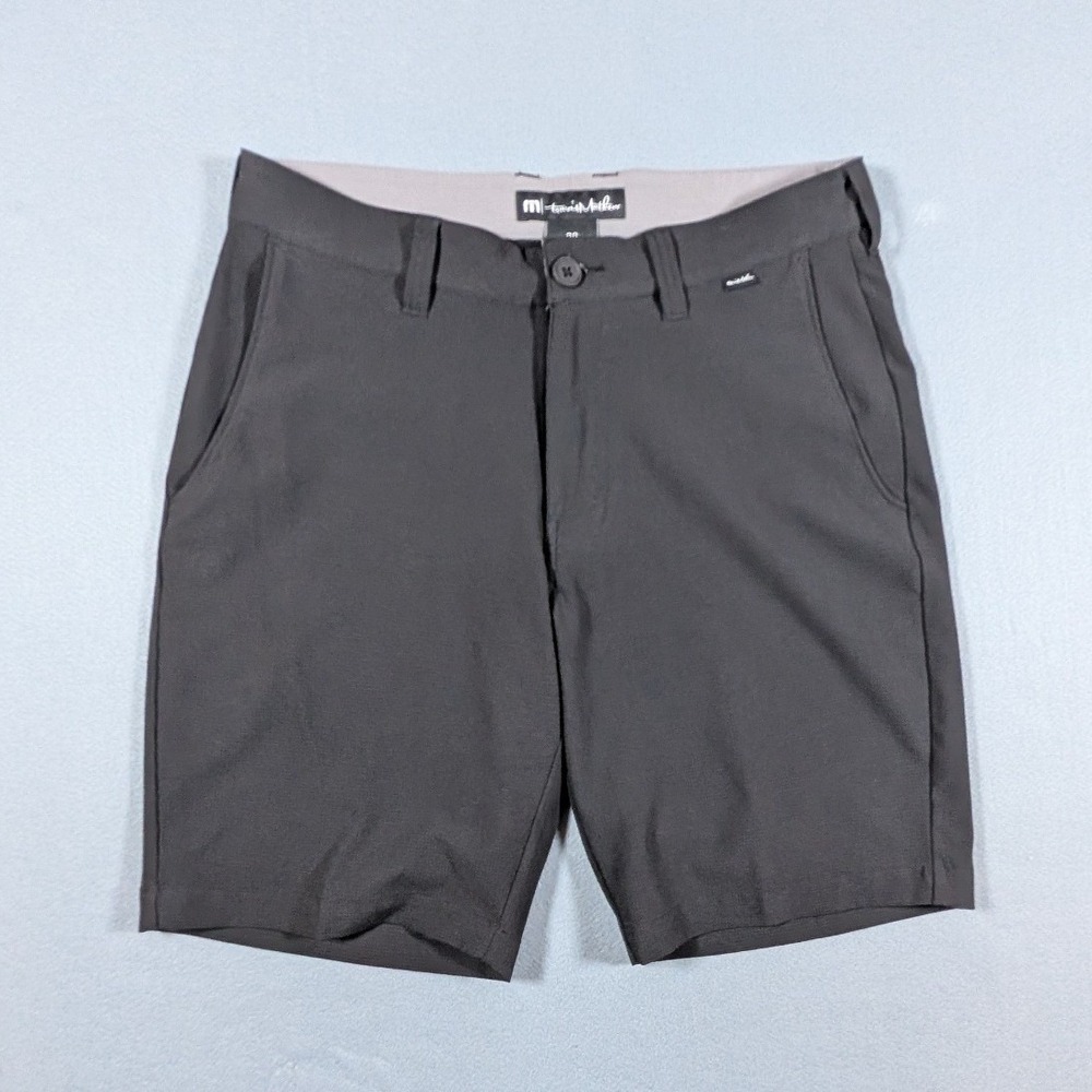 Travis Mathew Golf Shorts Mens 30 Charcoal Grey Stretch Performance 3201